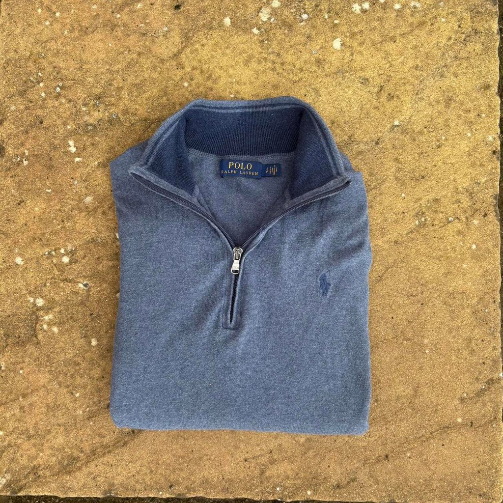 Polo Ralph Lauren Men's Grey and Navy Jumper