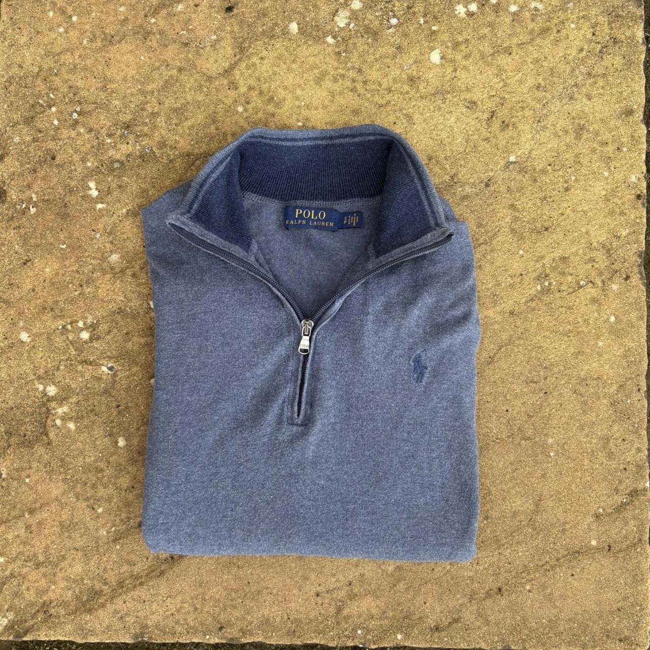 Polo Ralph Lauren Men's Grey and Navy Jumper