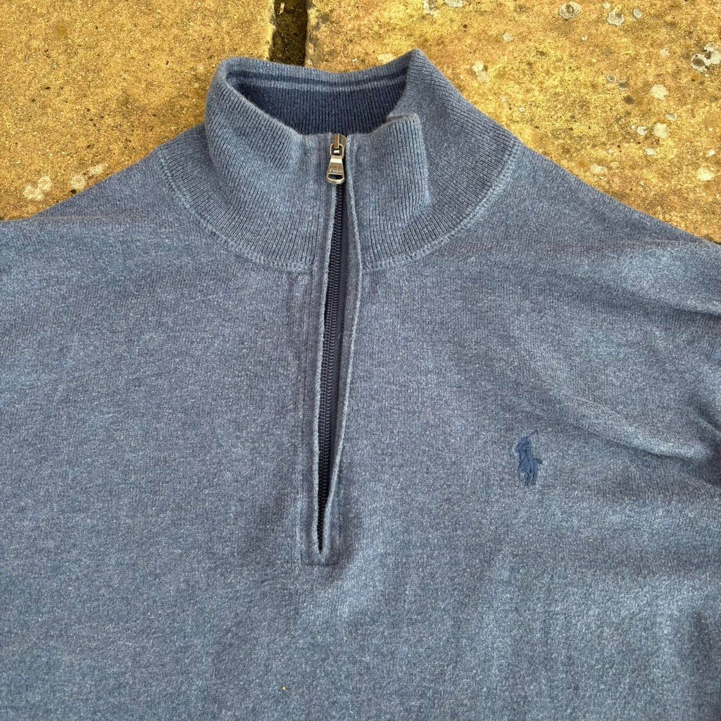 Polo Ralph Lauren Men's Grey and Navy Jumper