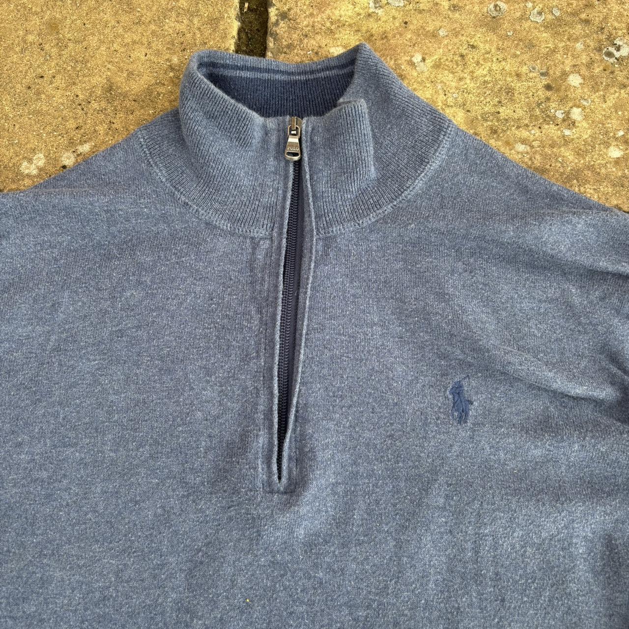 Polo Ralph Lauren Men's Grey and Navy Jumper