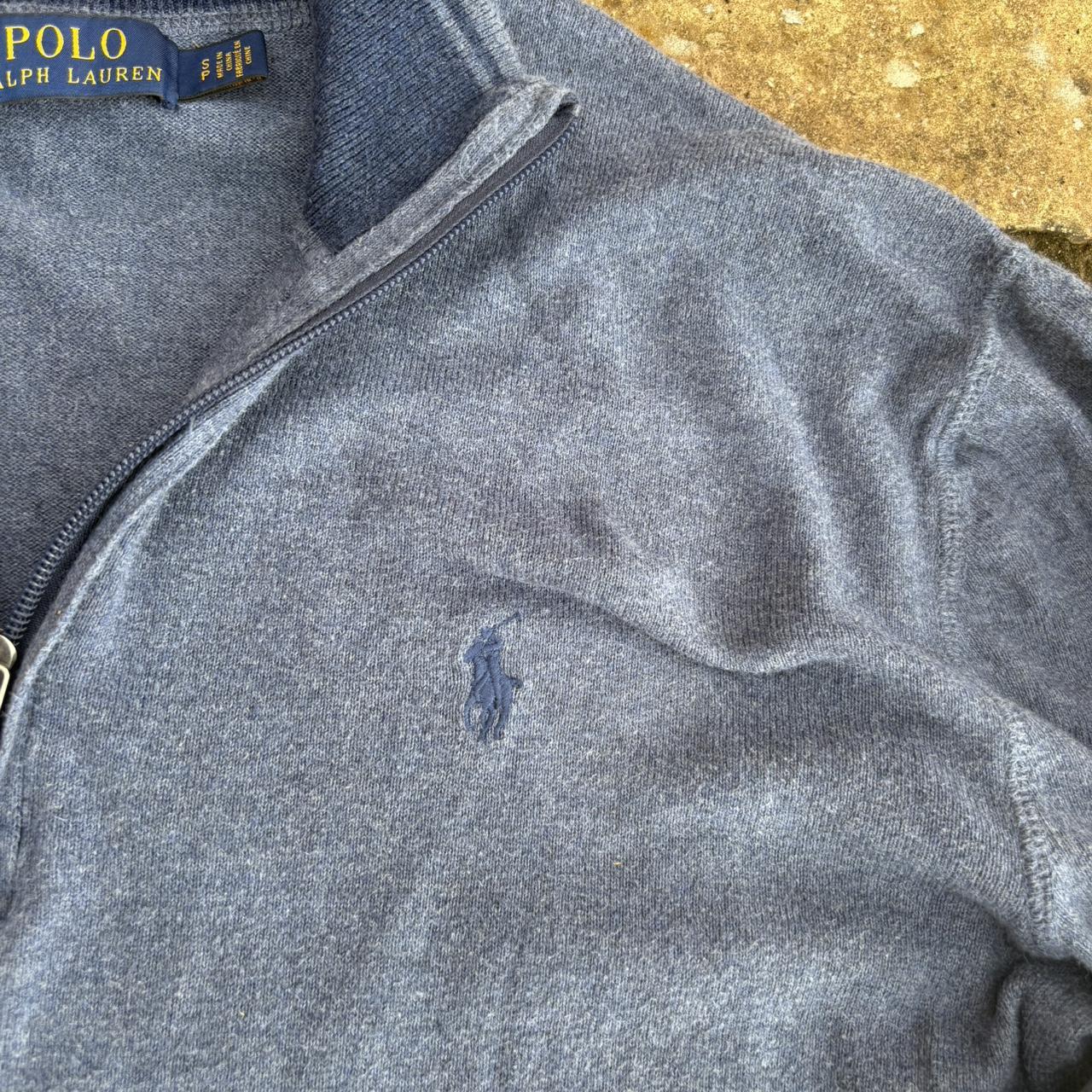 Polo Ralph Lauren Men's Grey and Navy Jumper