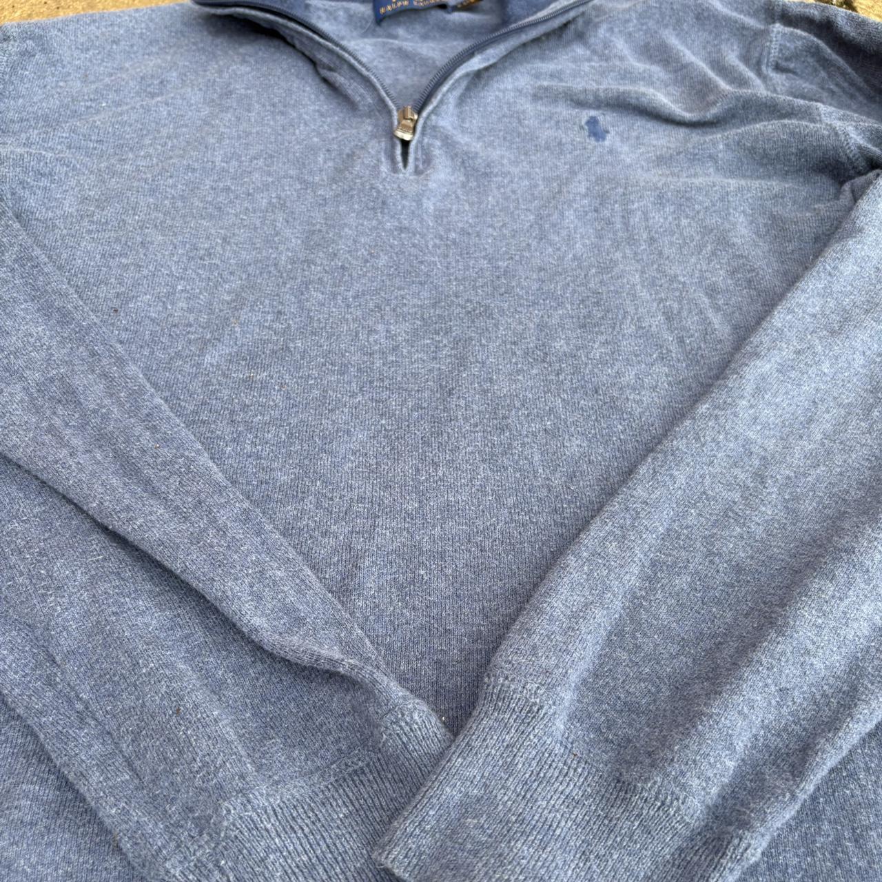 Polo Ralph Lauren Men's Grey and Navy Jumper