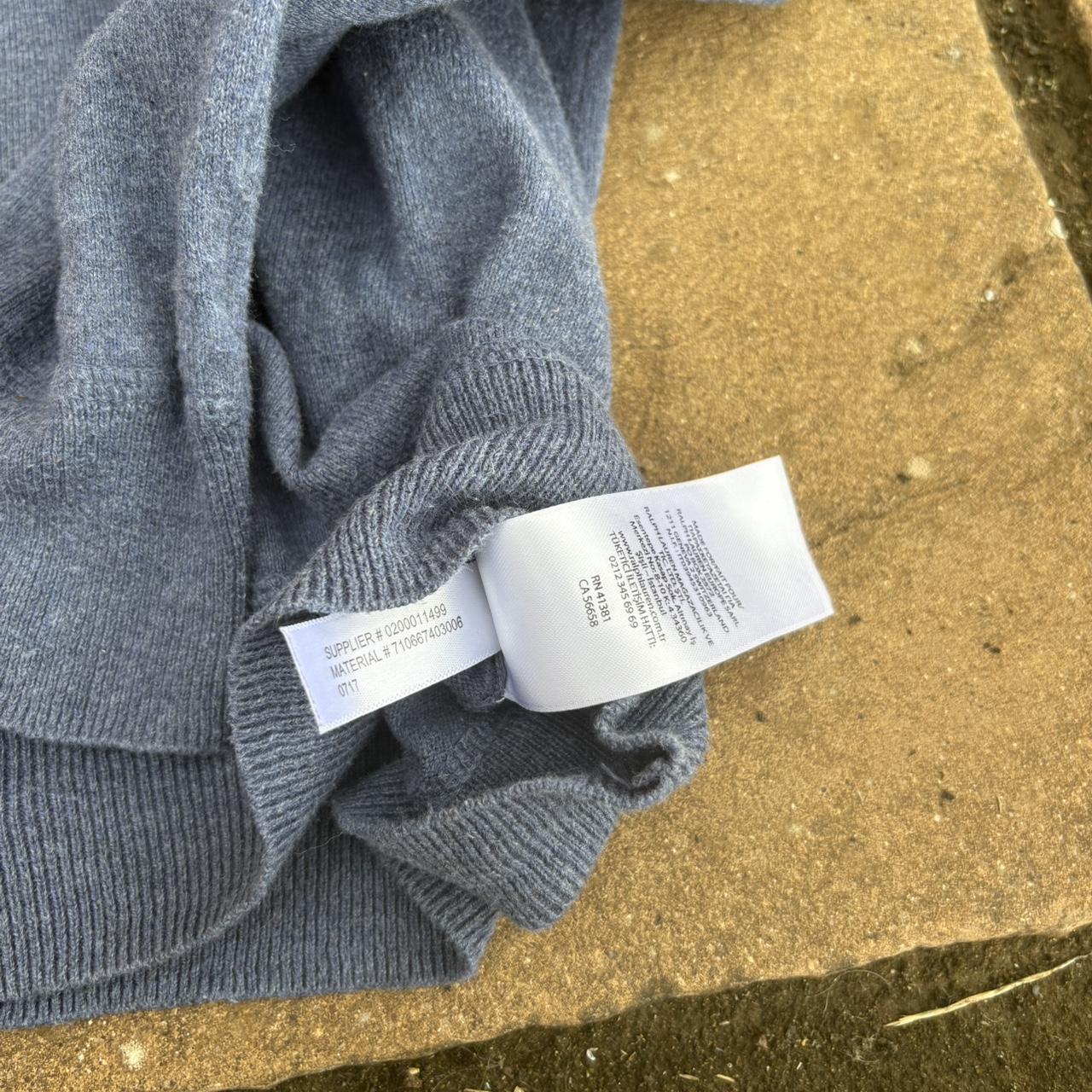 Polo Ralph Lauren Men's Grey and Navy Jumper
