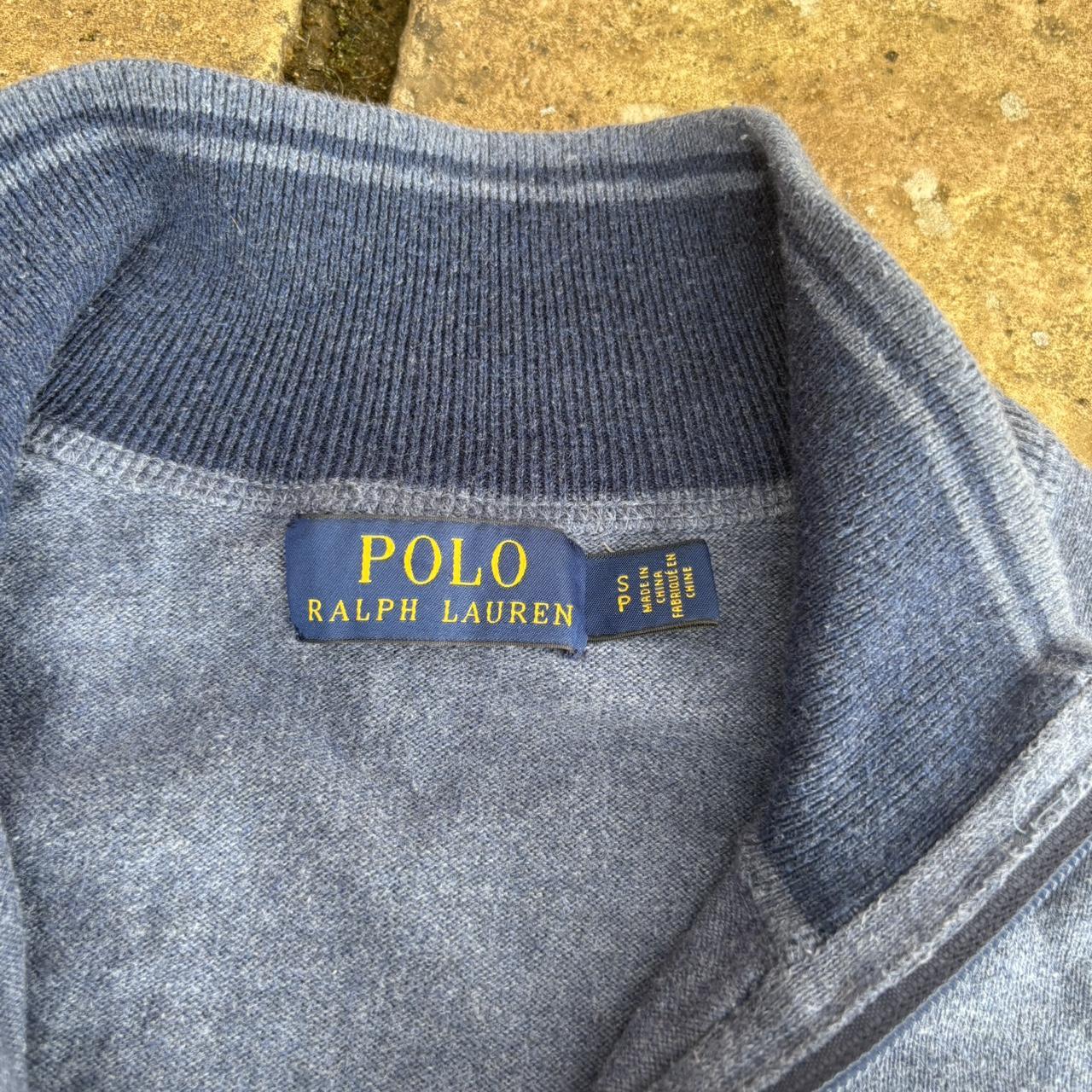 Polo Ralph Lauren Men's Grey and Navy Jumper