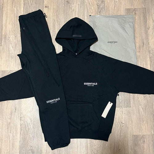 Essentials Men's Black and Grey Jumpsuit
